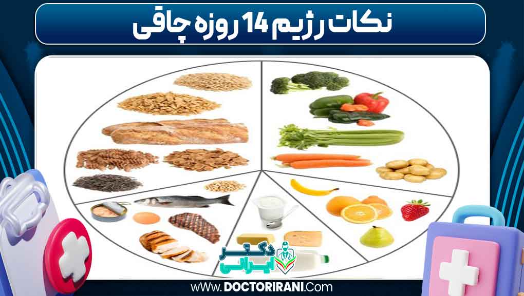 نکات رژیم ۱۴ روزه چاقی نکات رژیم ۱۴ روزه چاقی